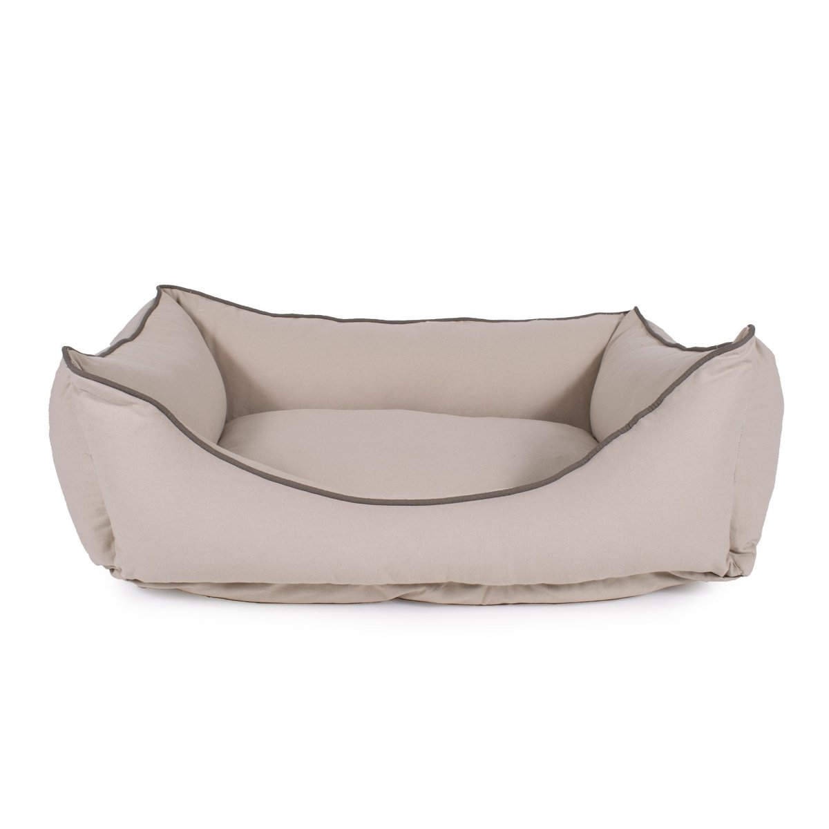 Canvas Kuddle Lounge Comfort Dog Bed Khaki, Large (36w x 27d x 10h)