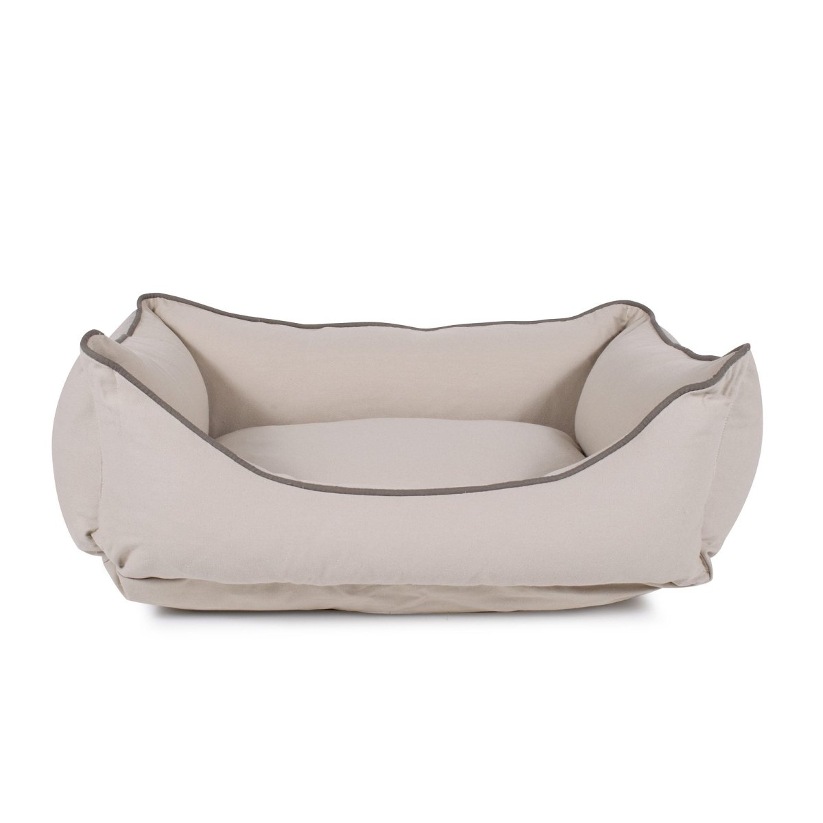 Canvas Kuddle Lounge Comfort Dog Bed Khaki, Medium (30w x 24d x 9h)