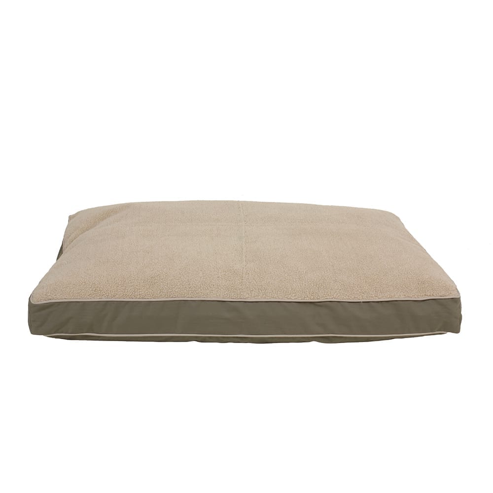 Four Season Jamison Reversible Berber Dog Bed Sage, Large (48x36x4), Memory Foam