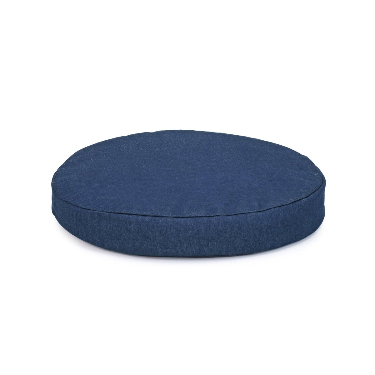 Renewed Round Denim Pet Bed with Foam - beds, Carolina Pet, and Made in USA