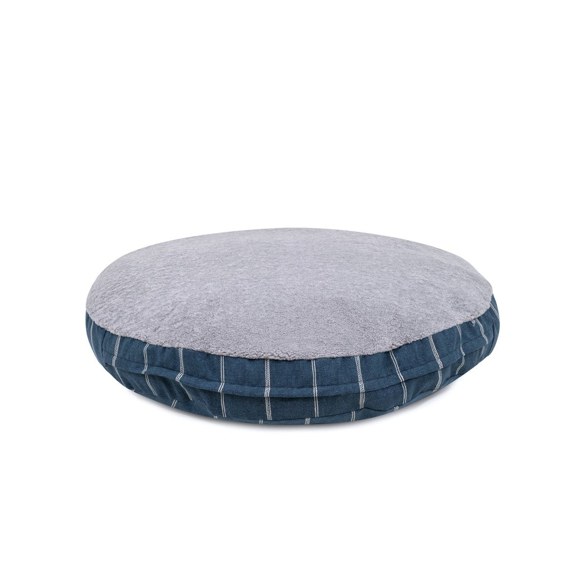 Renewed - Striped Round Pet Bed - Made in USA, New, and Renewed