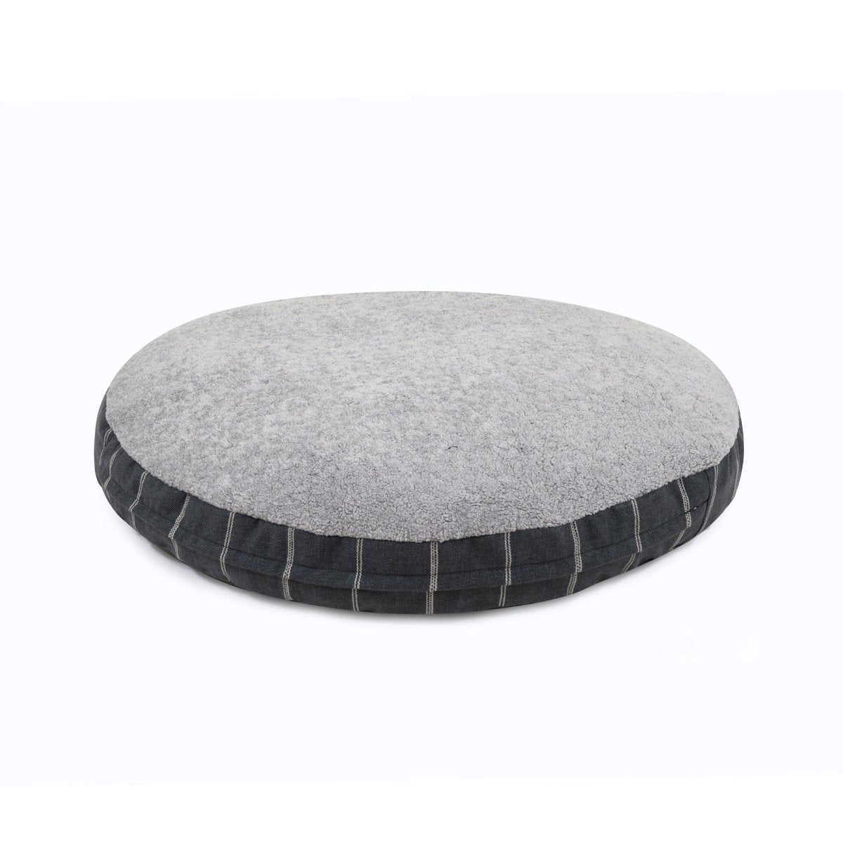 Renewed - Striped Round Pet Bed - Made in USA, New, and Renewed