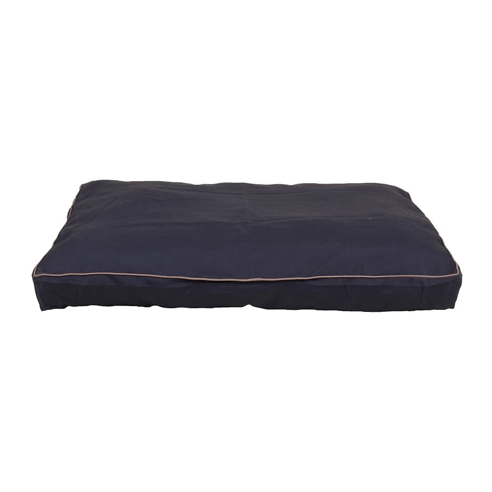 Solid Jamison Rectangle Indoor Outdoor Dog Bed Blue, Medium (44x35x4)
