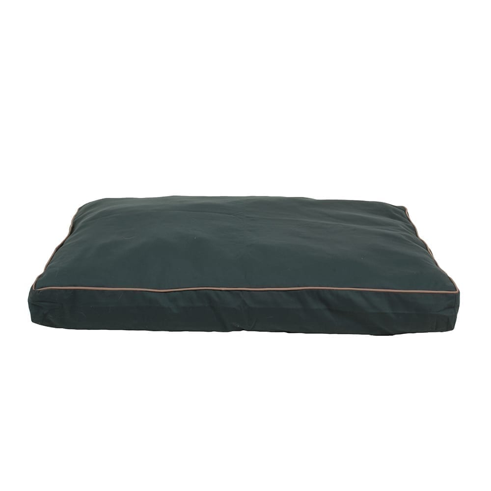 Solid Jamison Rectangle Indoor Outdoor Dog Bed Green, Medium (44x35x4)