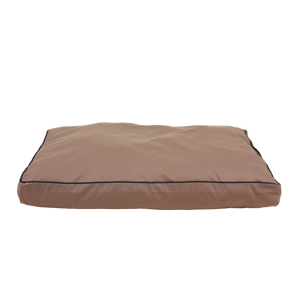 Solid Jamison Rectangle Indoor Outdoor Dog Bed Tan, Medium (44x35x4)