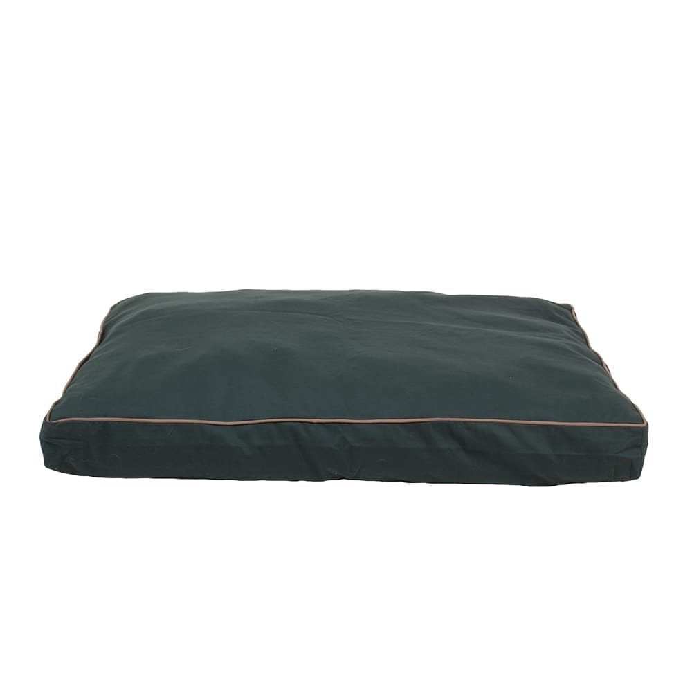Solid Jamison Rectangle Indoor Outdoor Dog Bed Green, Small (36x27x4)