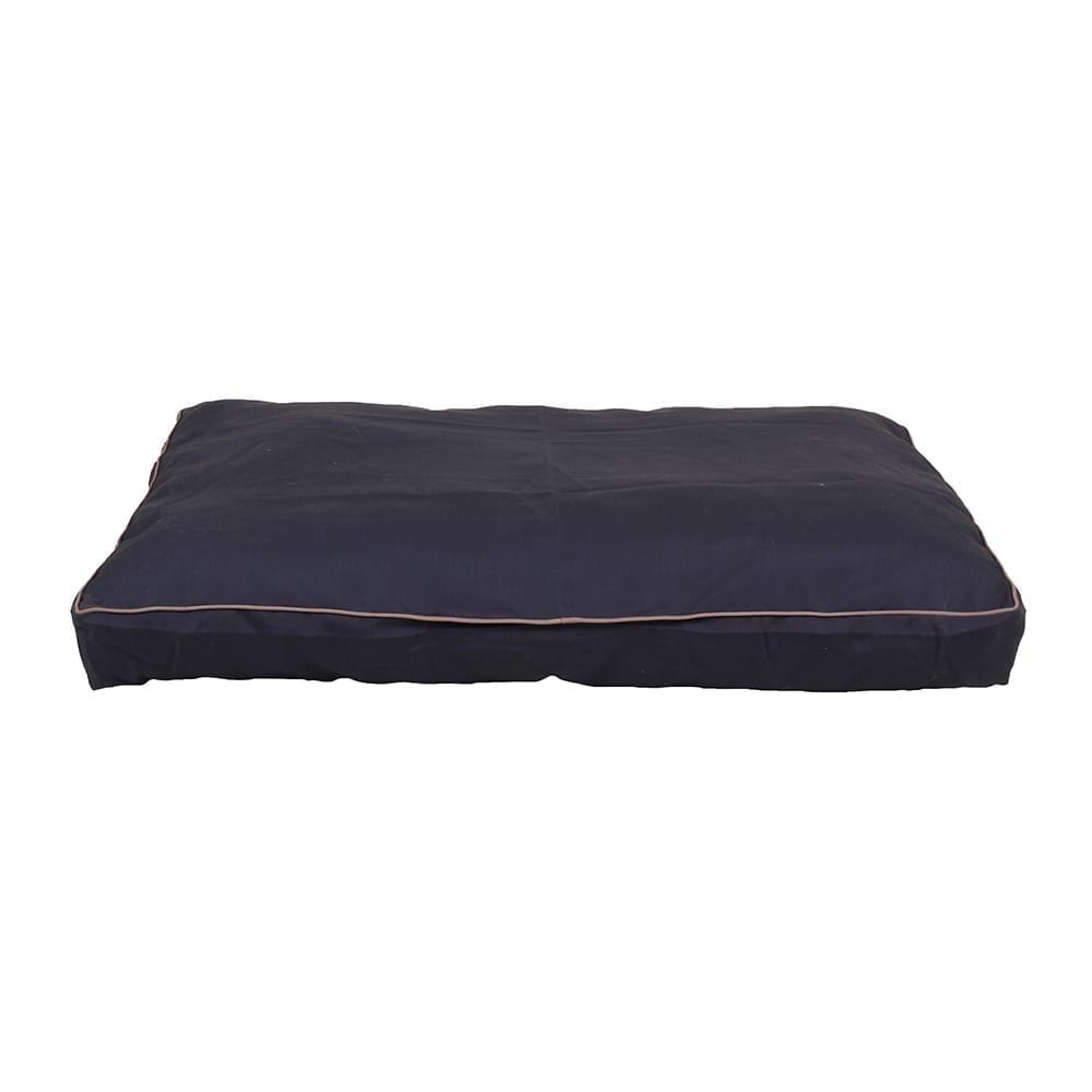 Solid Jamison Rectangle Indoor Outdoor Dog Bed Blue, Small (36x27x4)