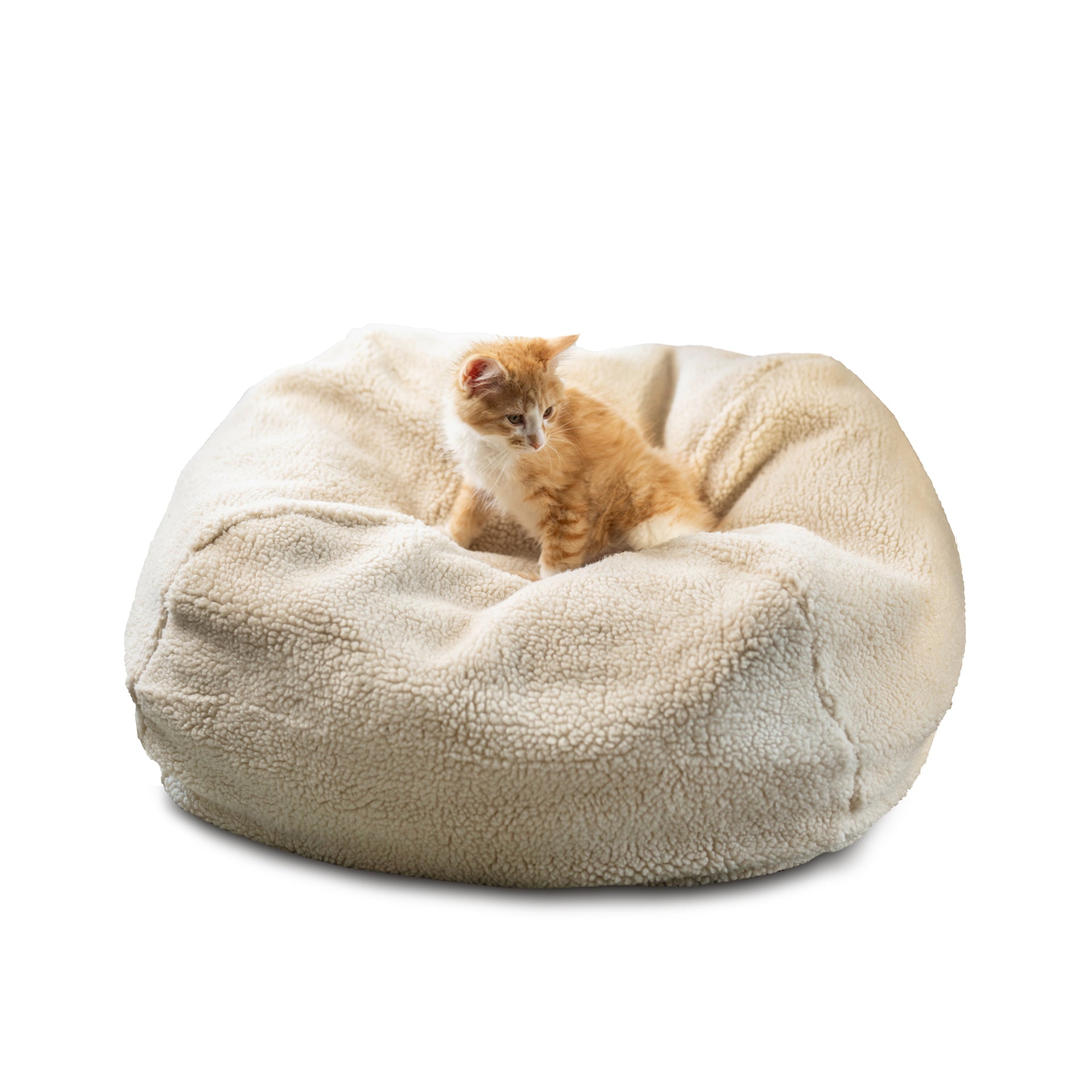 Sherpa Puff Ball Bean Bag Bed – Carolina Pet