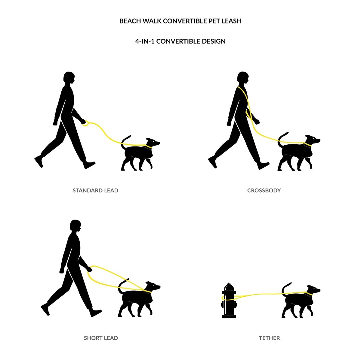 Body Glove Beach Walk Handsfree Pet Leash - Body Glove, collars - leashes, and New