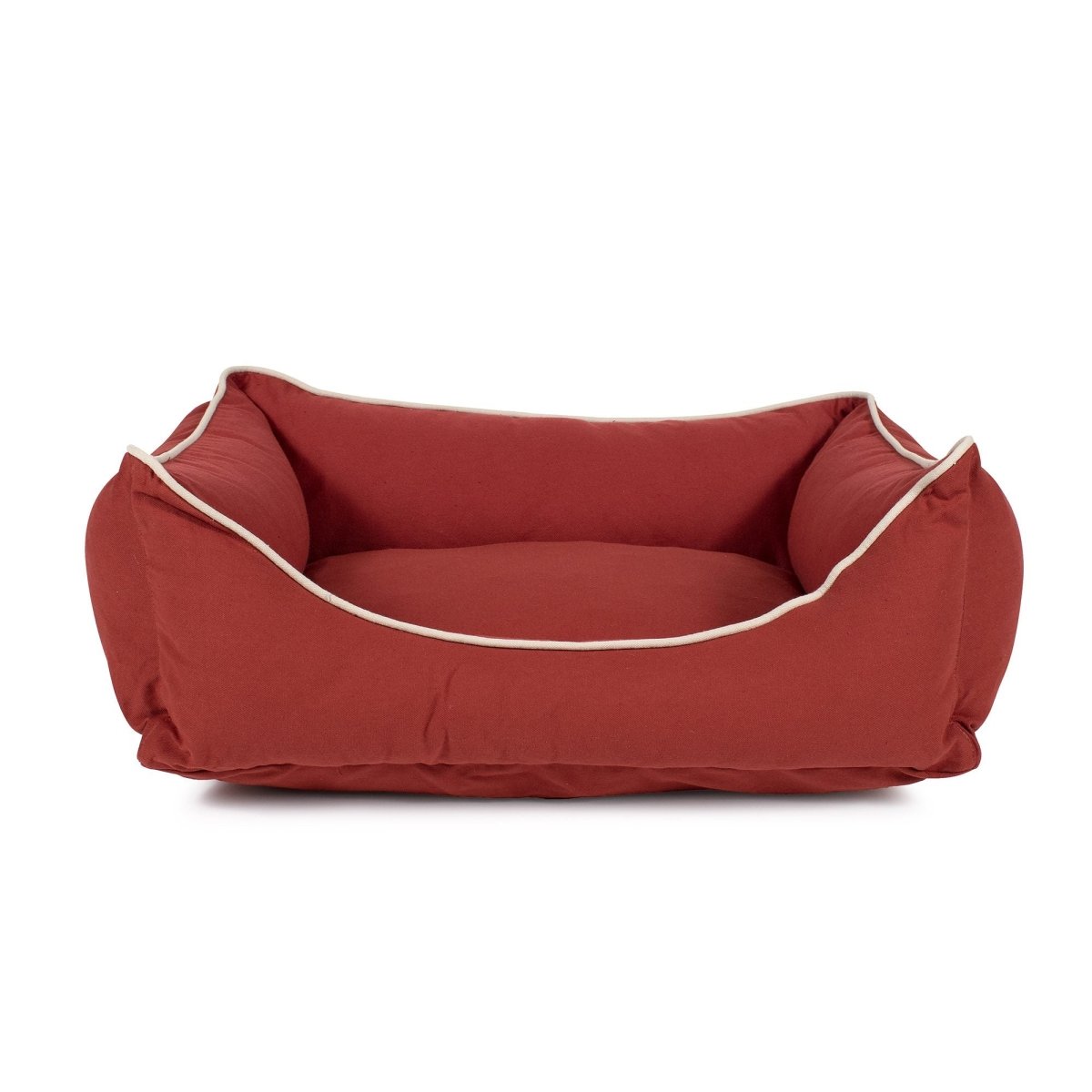 Canvas Kuddle Lounge Comfort Dog Bed Red, Medium (30w x 24d x 9h)