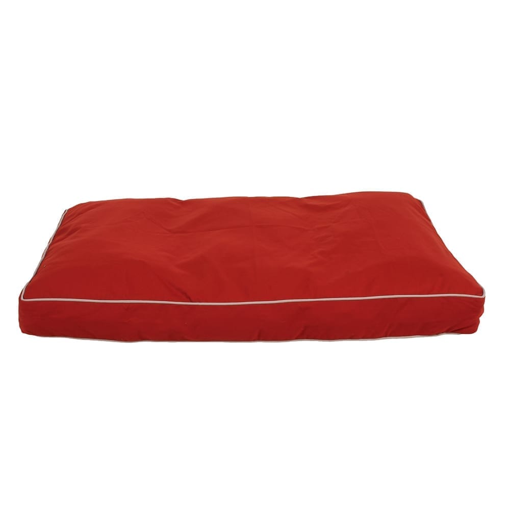 Classic Canvas Rectangle Jamison Dog Bed Barn Red, Small (36x27x4), Memory Foam