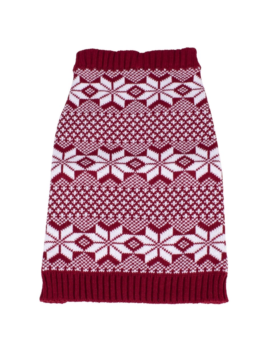 Fair Isle Knitted Dog Sweater Medium