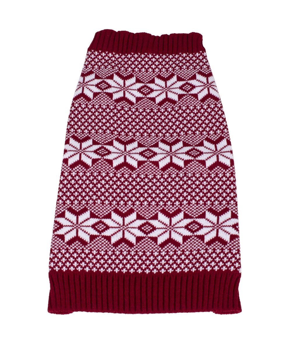 Fair Isle Knitted Dog Sweater Large