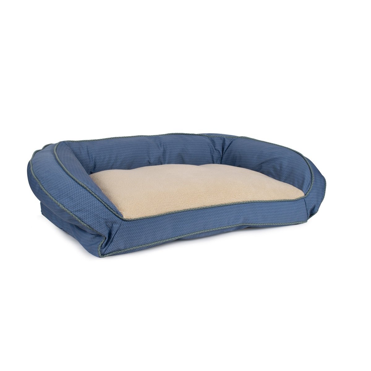 GreenDog Bolster Bed - Checkered Wave - beds, Carolina Pet, and GreenDog