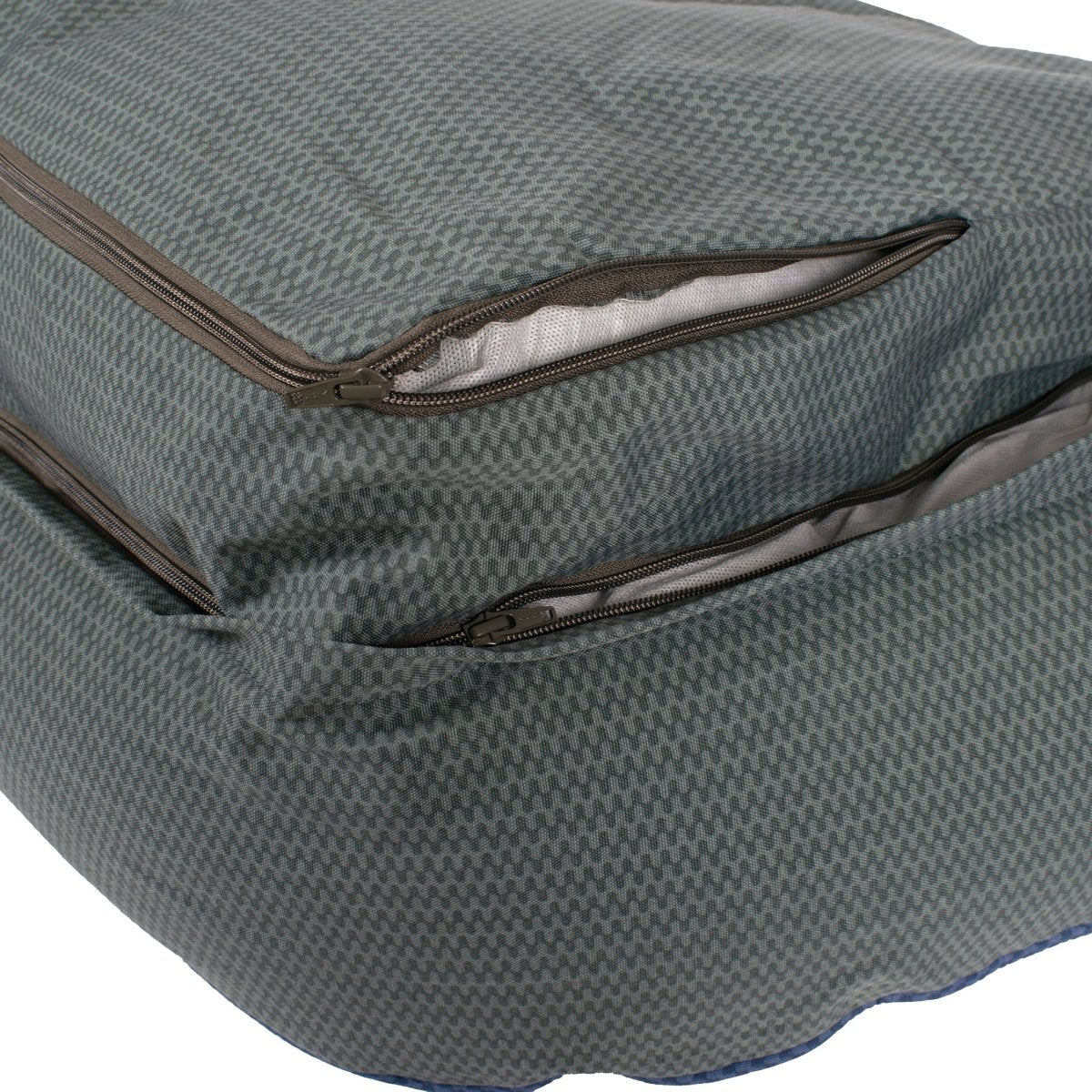 GreenDog Bolster Bed - Checkered Wave - beds, Carolina Pet, and GreenDog