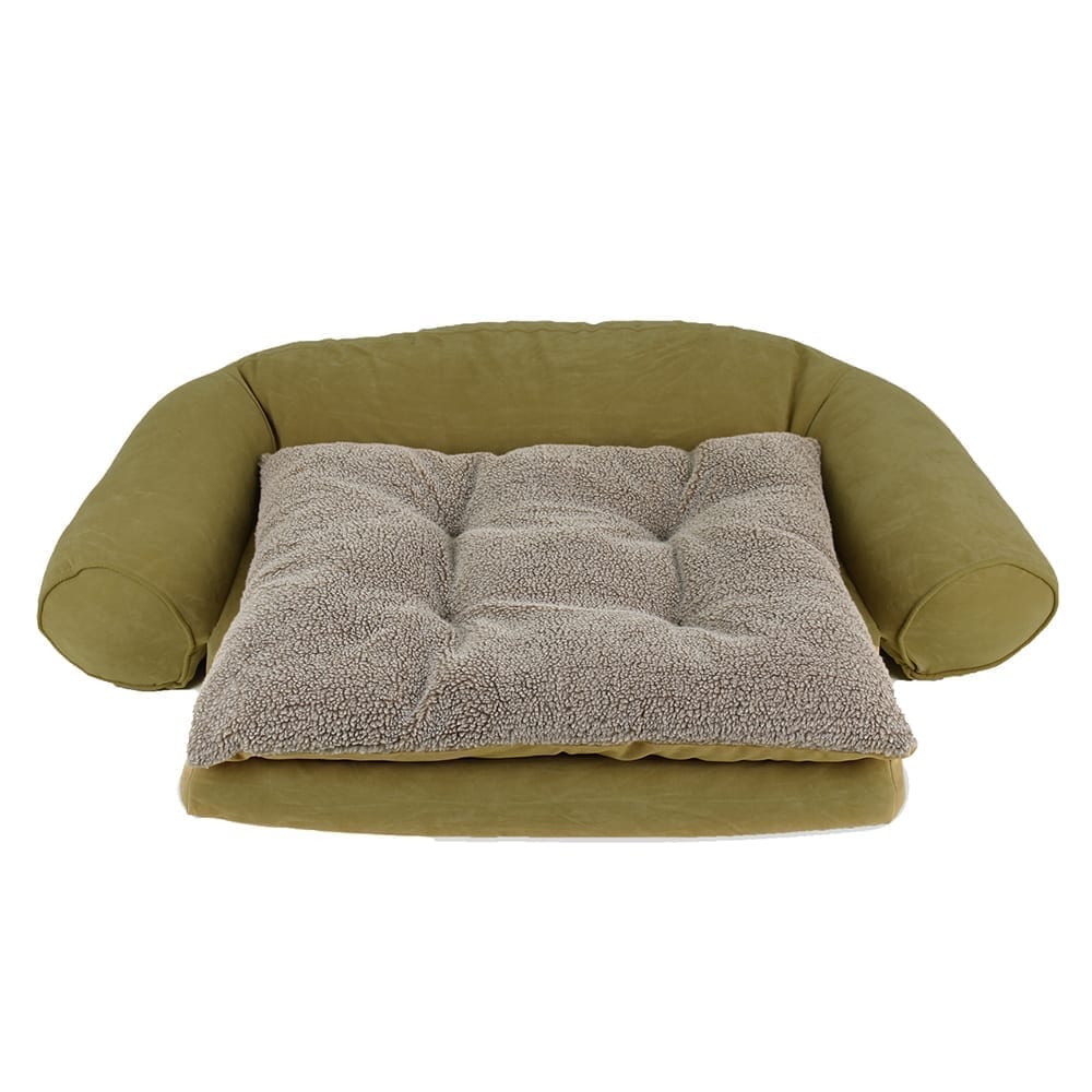 Orthopedic Sleeper Comfort Couch Dog Bed Sage, Medium (56x37x11), Complete Bed