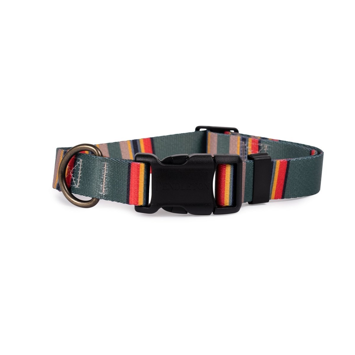 Pendleton Heather Green Vintage Camp Adventure Dog Collar X-Large (18" - 26”)