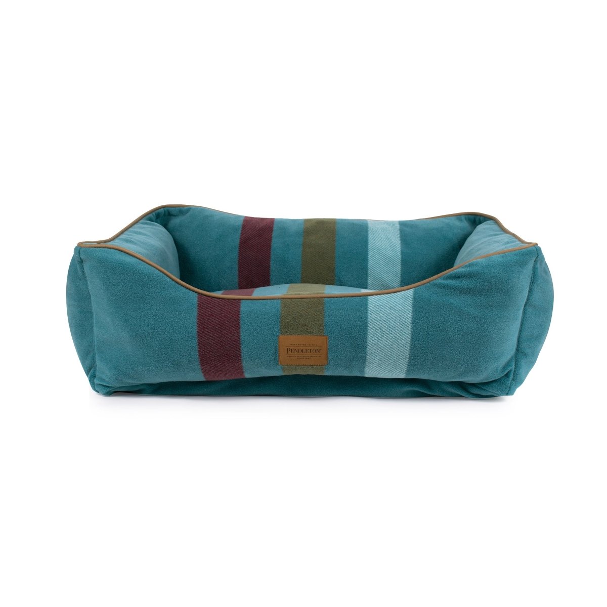 Pendleton Cabin Stripe Shale Kuddler Fleece Dog Bed Medium