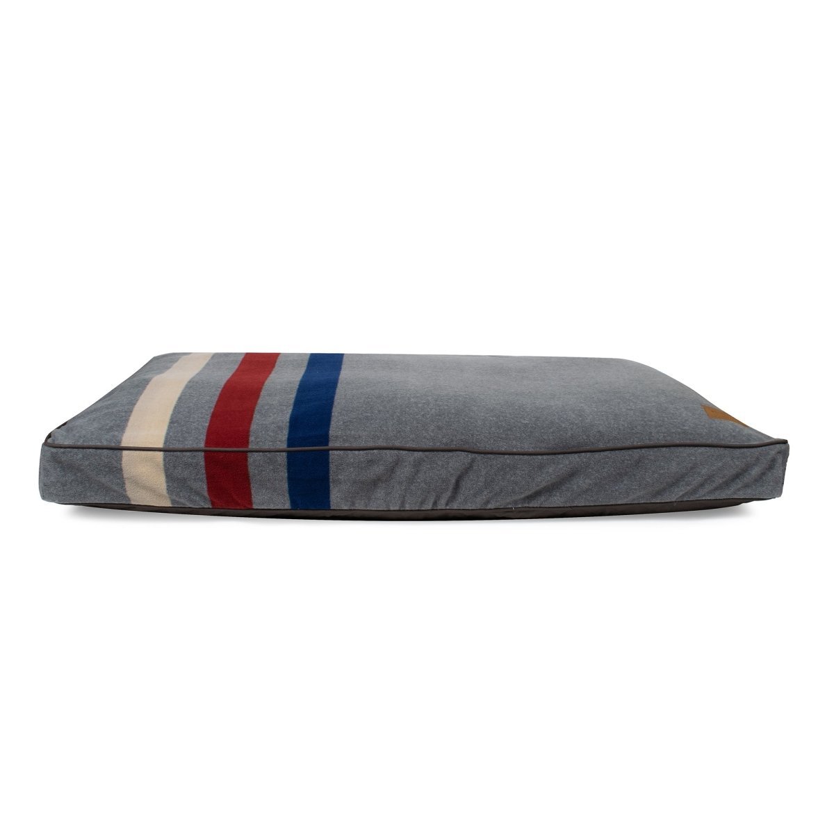 Pendleton Cabin Stripe Grey Pet Napper Fleece Dog Bed X-Large (48x36x4)
