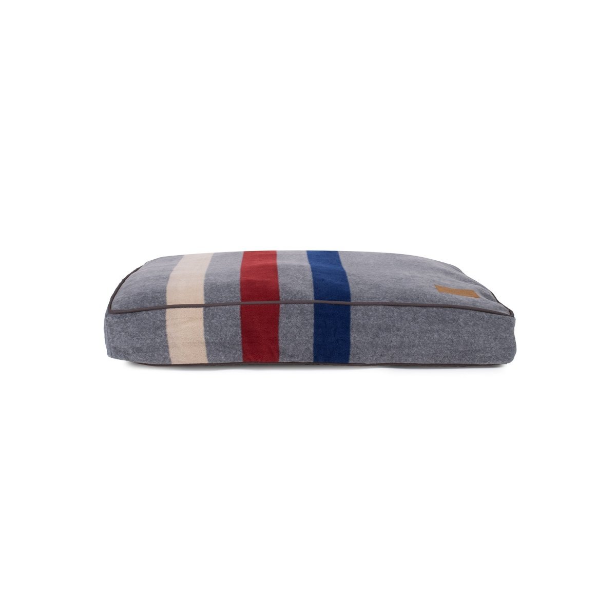 Pendleton Cabin Stripe Grey Pet Napper Fleece Dog Bed Small (28x20x4)