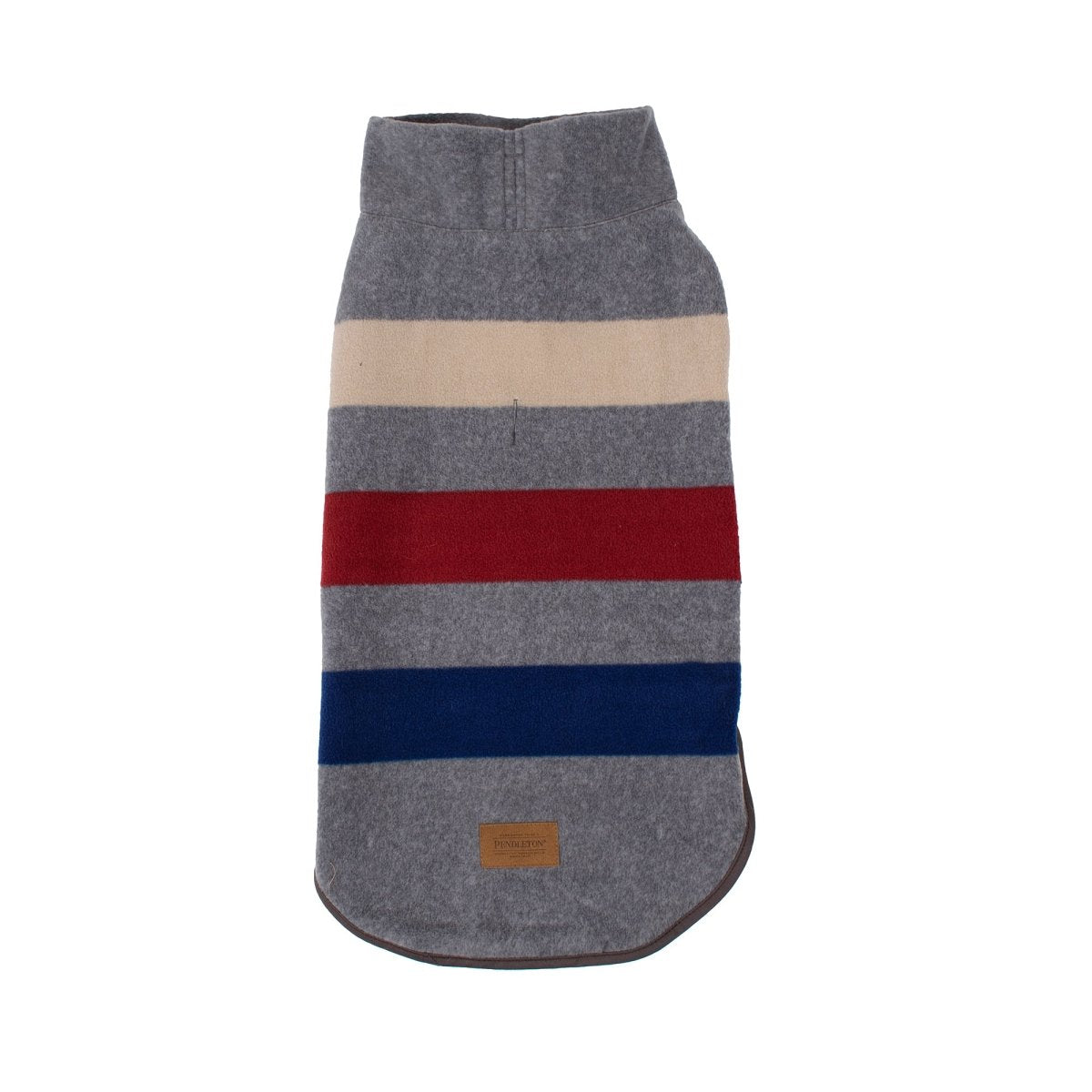 Pendleton Cabin Stripe Grey Fitted Fleece Dog Vest 20”L