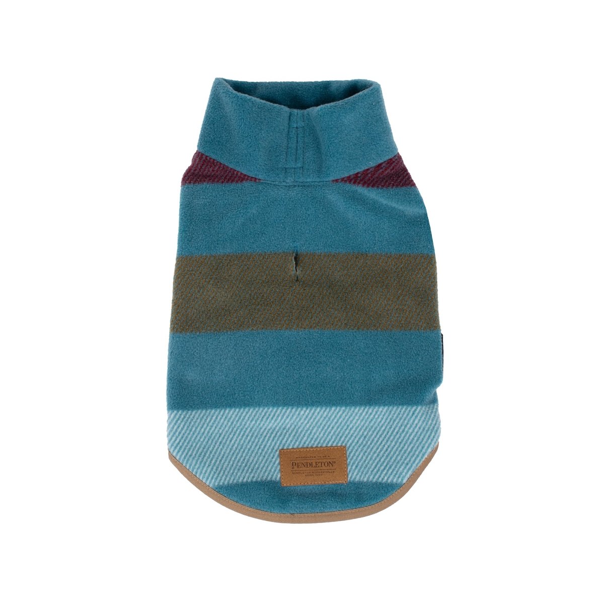 Pendleton Cabin Stripe Shale Fitted Fleece Dog Vest 14”L