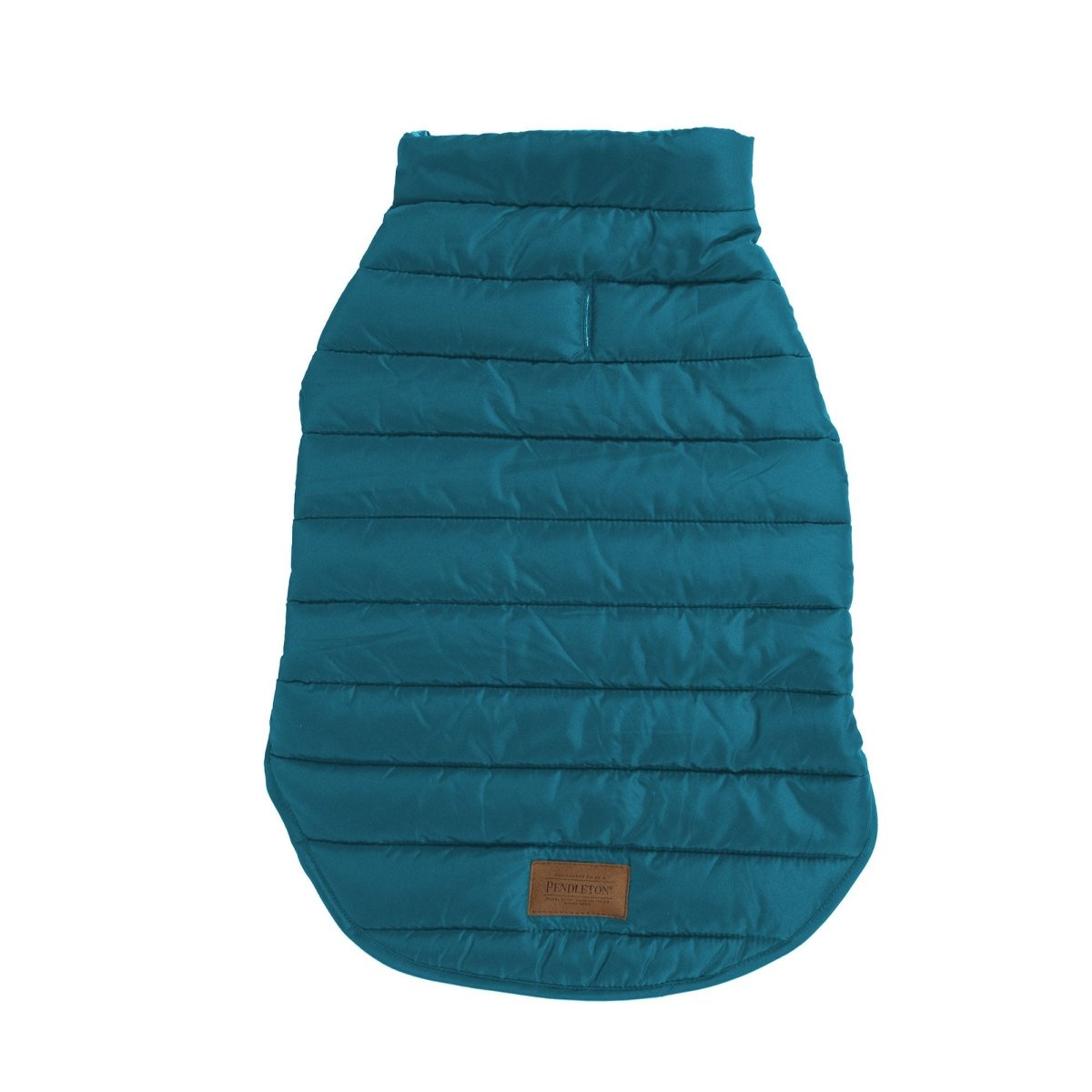 Pendleton Pilot Rock Puffer Dog Coat Teal, Medium (20Lx21-29w)