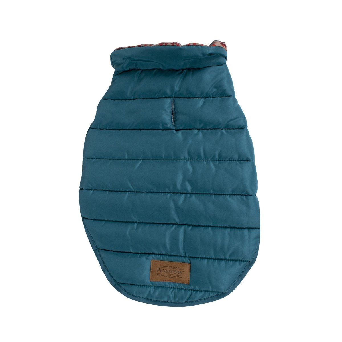 Pendleton Pilot Rock Puffer Dog Coat Teal, Small (17Lx17-22.5w)