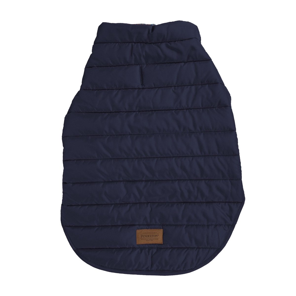 Pendleton Pilot Rock Puffer Dog Coat Navy, Large (23Lx24.5-33w)