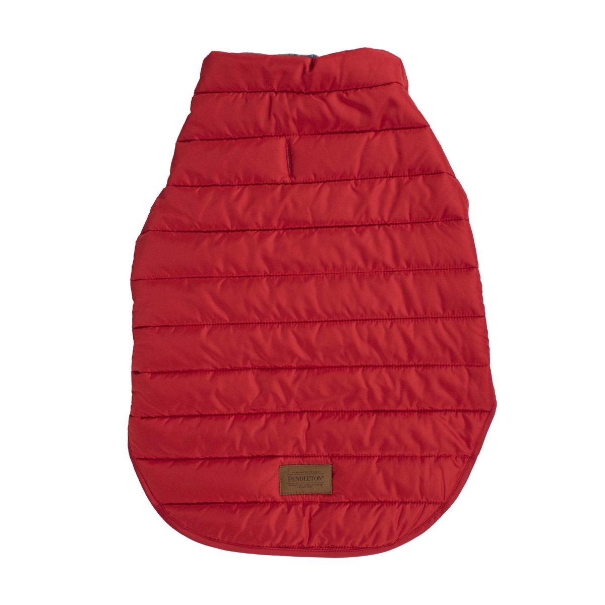 Pendleton Pilot Rock Puffer Dog Coat Red, Large (23Lx24.5-33w)