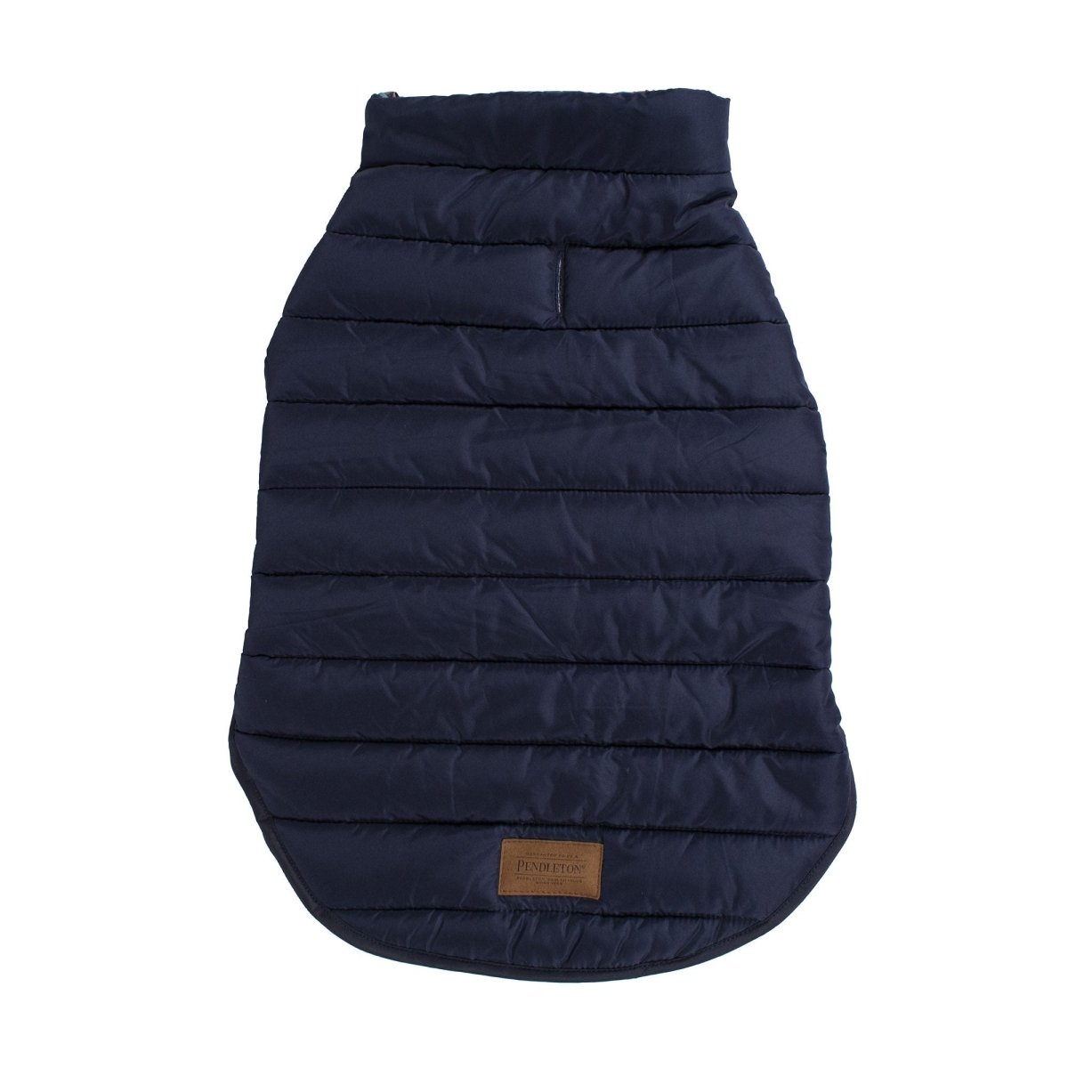 Pendleton Pilot Rock Puffer Dog Coat Navy, Medium (20Lx21-29w)