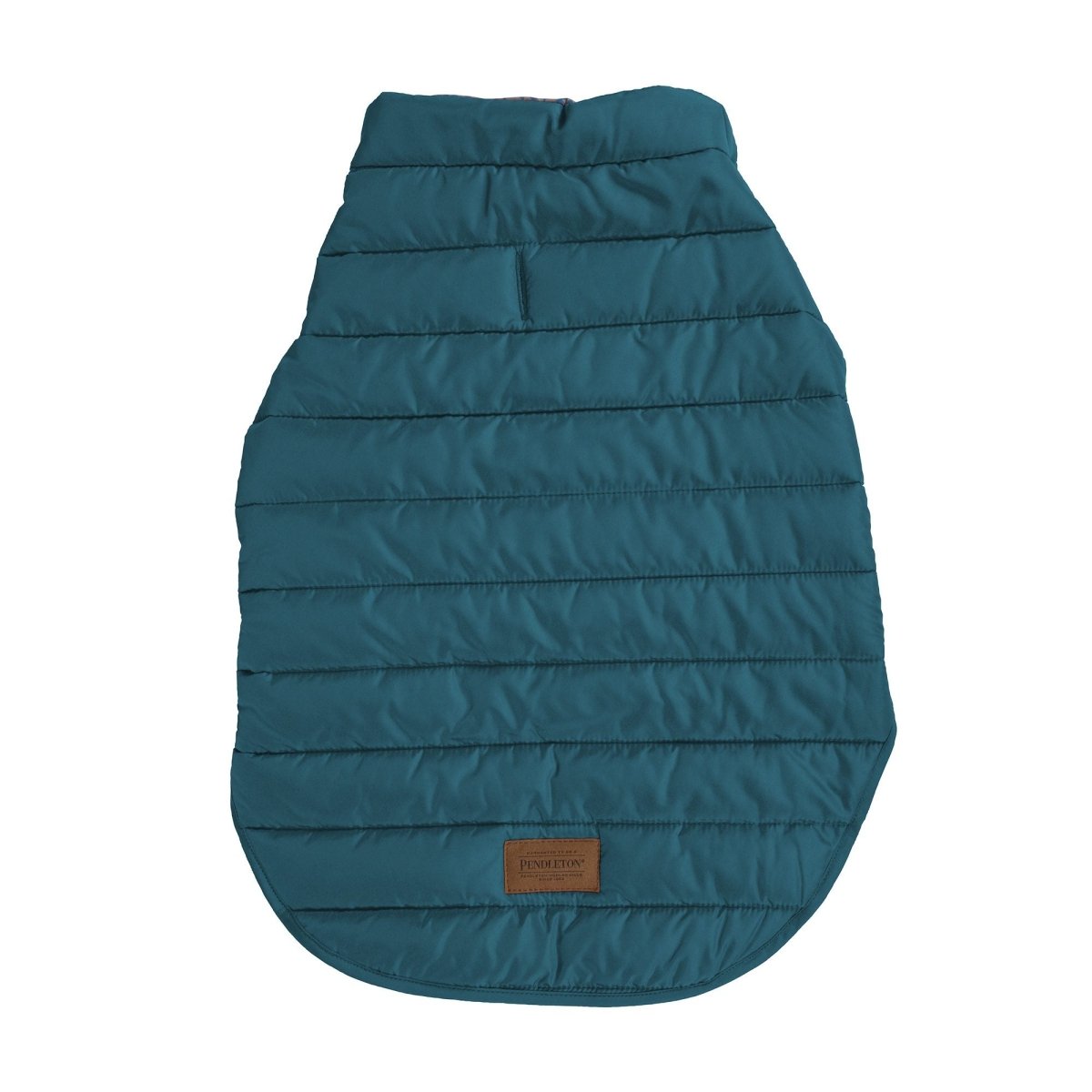 Pendleton Pilot Rock Puffer Dog Coat Teal, Large (23Lx24.5-33w)