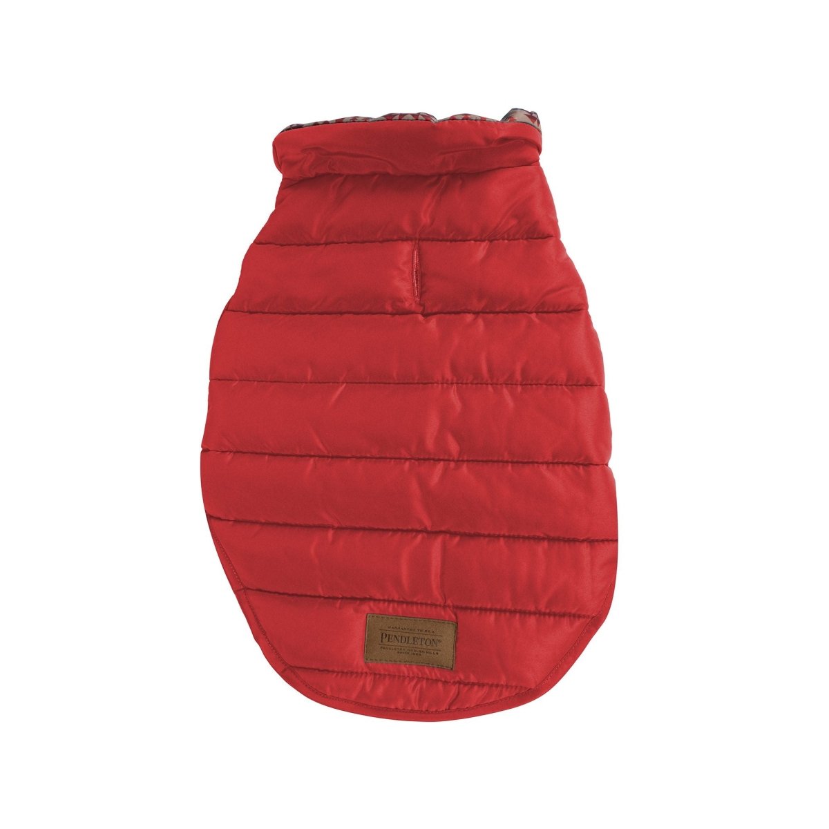 Pendleton Pilot Rock Puffer Dog Coat Red, Small (17Lx17-22.5w)