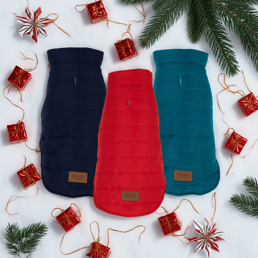 Pendleton Pilot Rock Puffer Dog Coat - apparel, christmas - 2025, and Coats