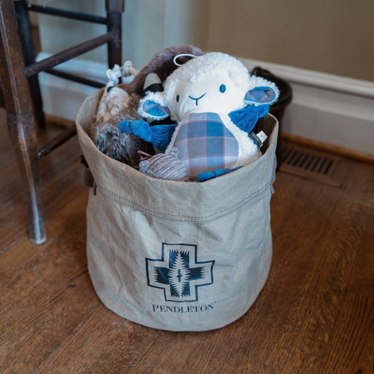 Pendleton Washable Paper Toy Bucket - Gift Idea, Grooming, and pendleton
