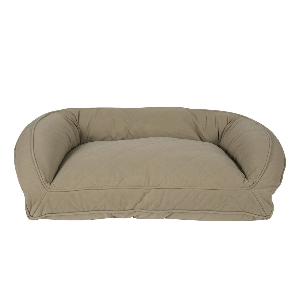 Quilted Microfiber Bolster Dog Bed Sage, LG/XL (48x36x14.5), Cover Only (No Fill)