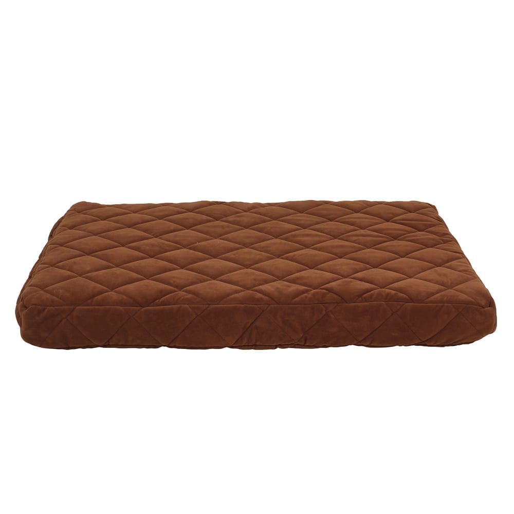 Quilted Orthopedic Jamison Dog Bed with Moisture Barrier Chocolate, Small (36x27x4), Complete Bed