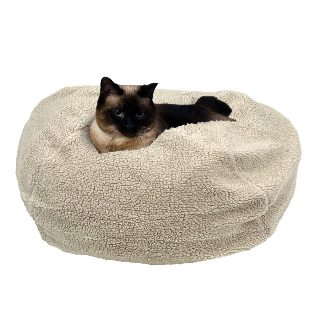 Sherpa Puff Ball Pet Bed