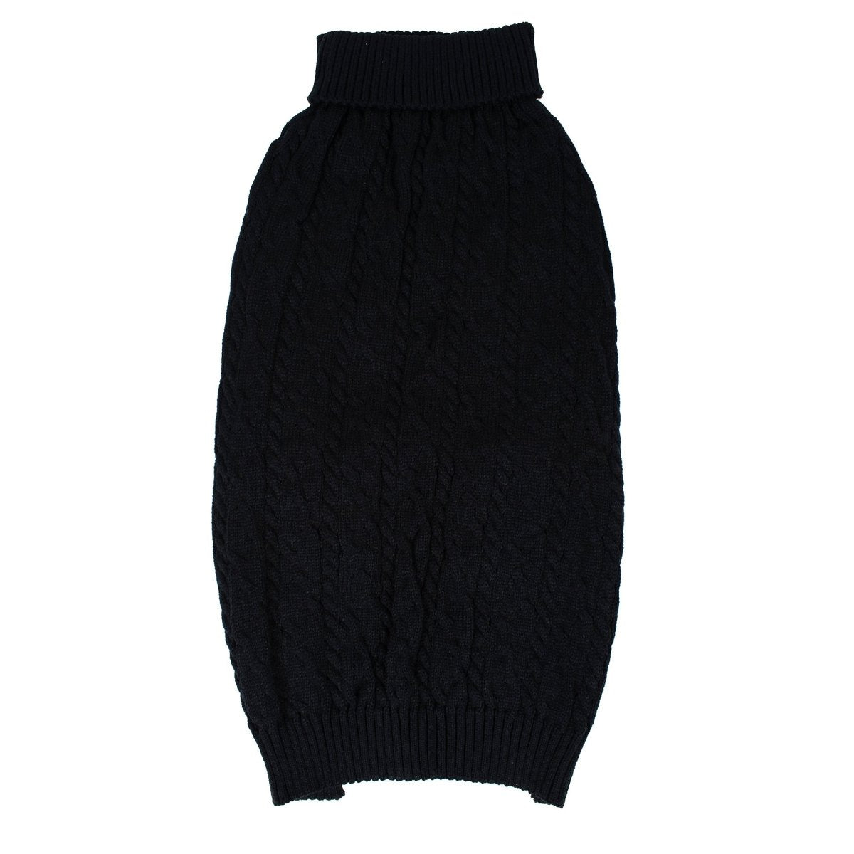 Shinola Cable Knit Pet Sweater Black 3X-Large