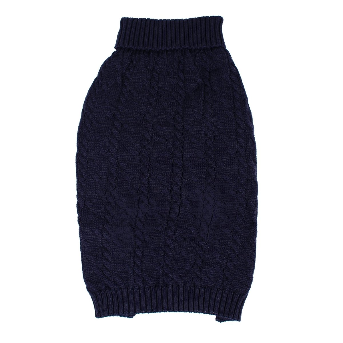 Shinola Cable Knit Pet Sweater Navy X-Large