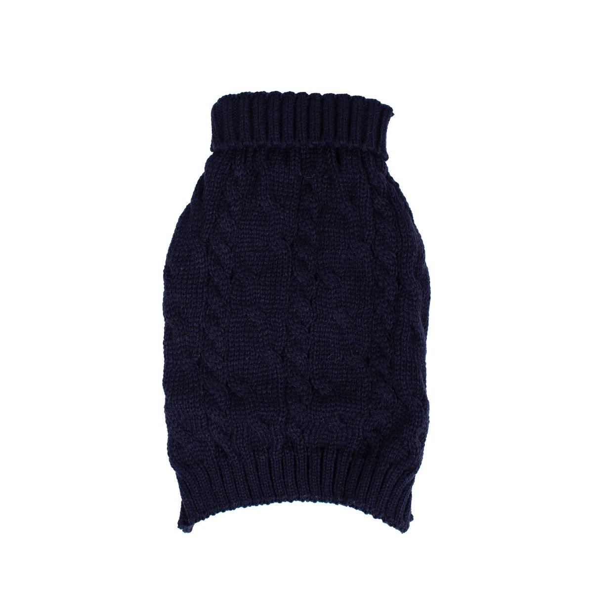 Shinola Cable Knit Pet Sweater Navy Small