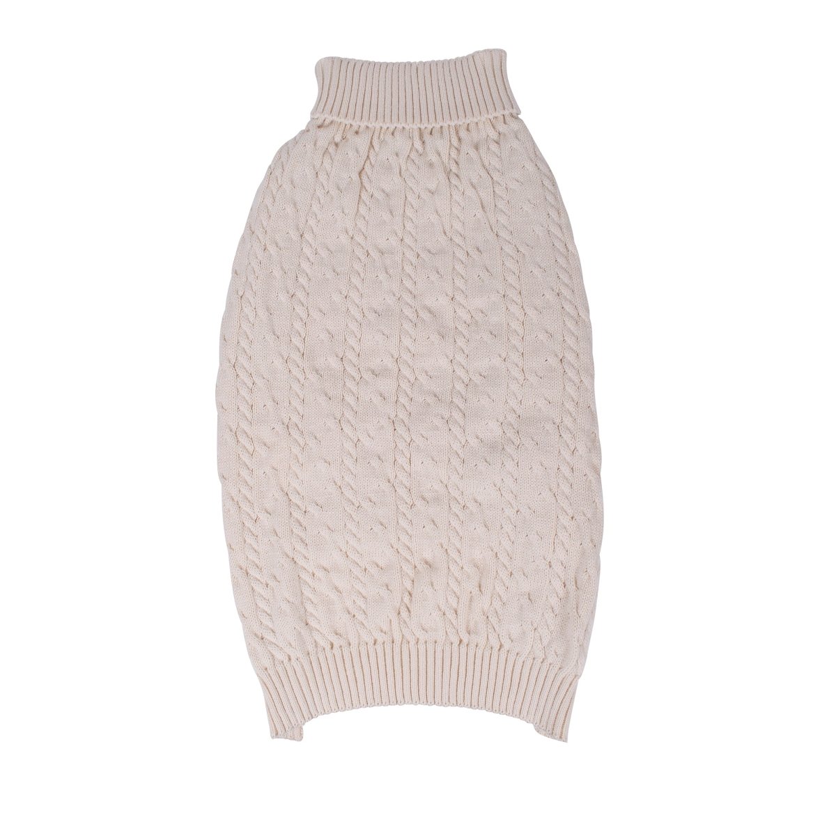 Shinola Cable Knit Pet Sweater Ivory 3X-Large