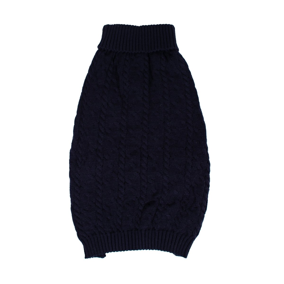 Shinola Cable Knit Pet Sweater Navy 2X-Large