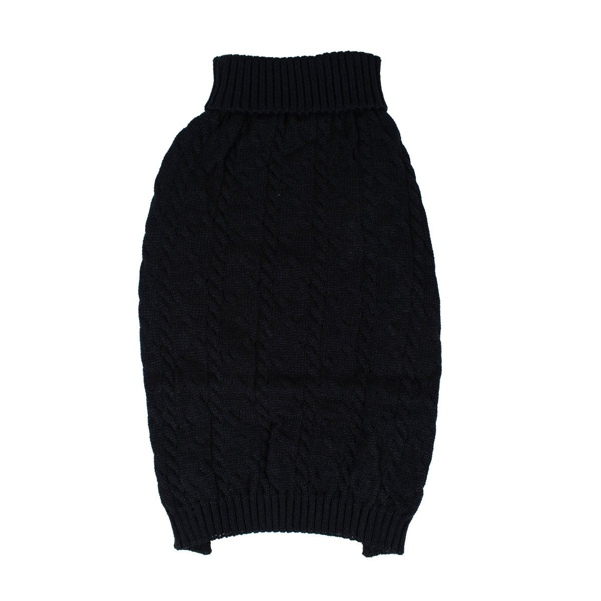 Shinola Cable Knit Pet Sweater Black X-Large