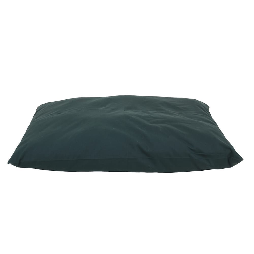 Solid Shebang Rectangle Indoor Outdoor Dog Bed Green, Medium (44x35x4)