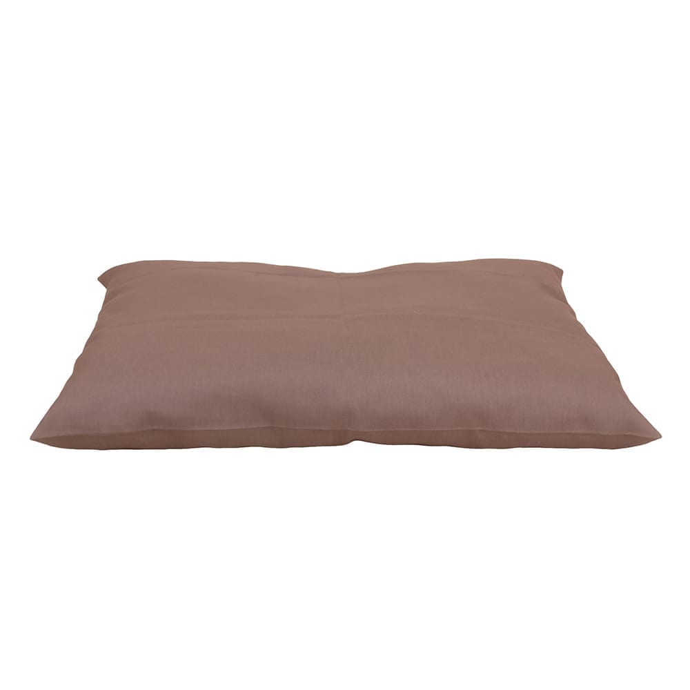 Solid Shebang Rectangle Indoor Outdoor Dog Bed Tan, Large (54x44x4)